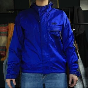 Patagonia Vibrant Blue + Black Windbreaker